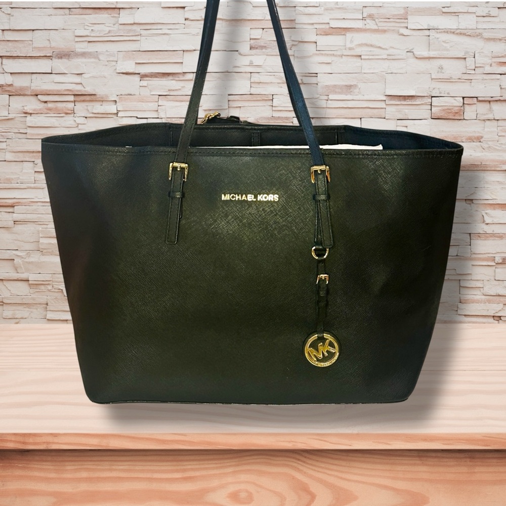 Michael Kors Black Saffiano Leather Tote